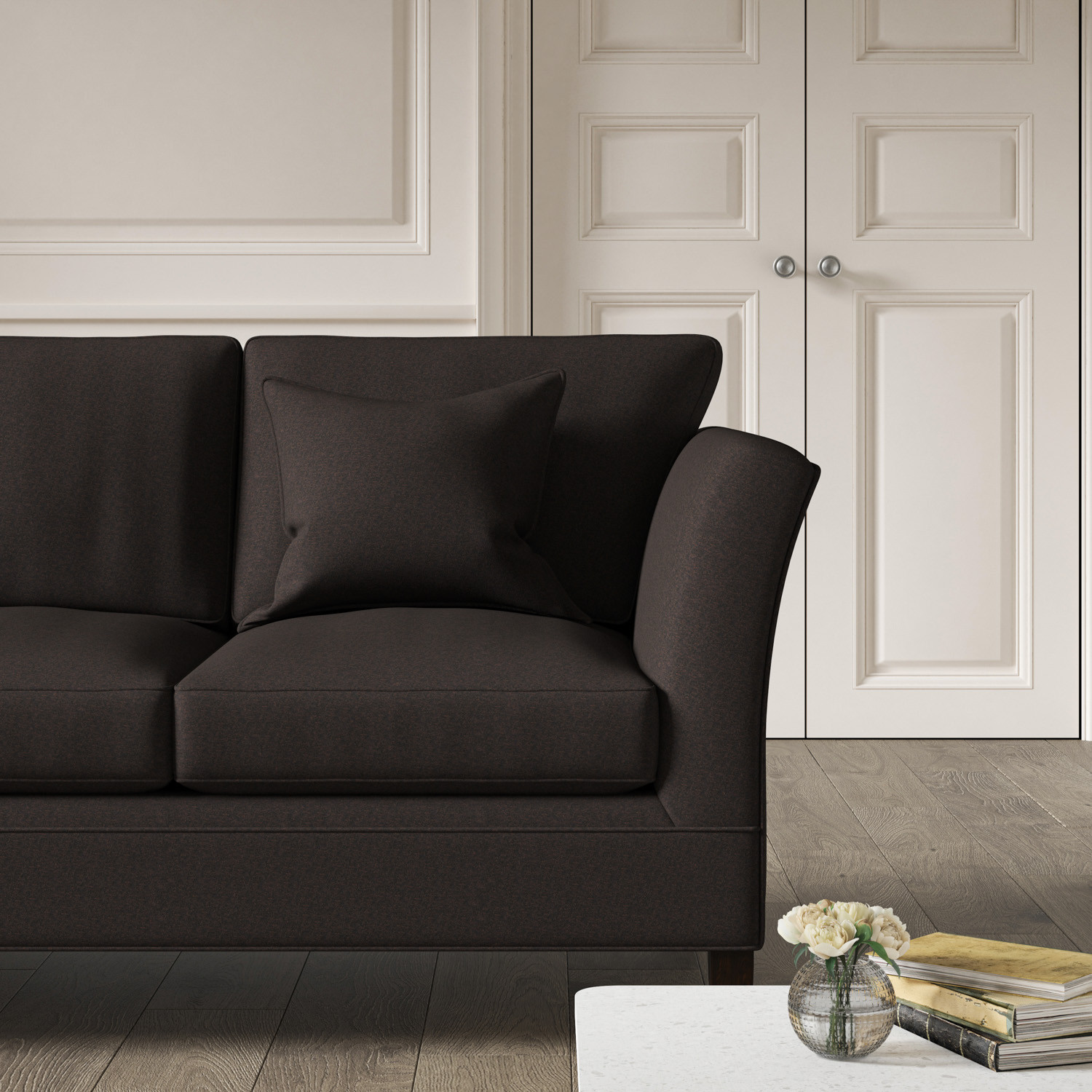 Plain on sale sofa set