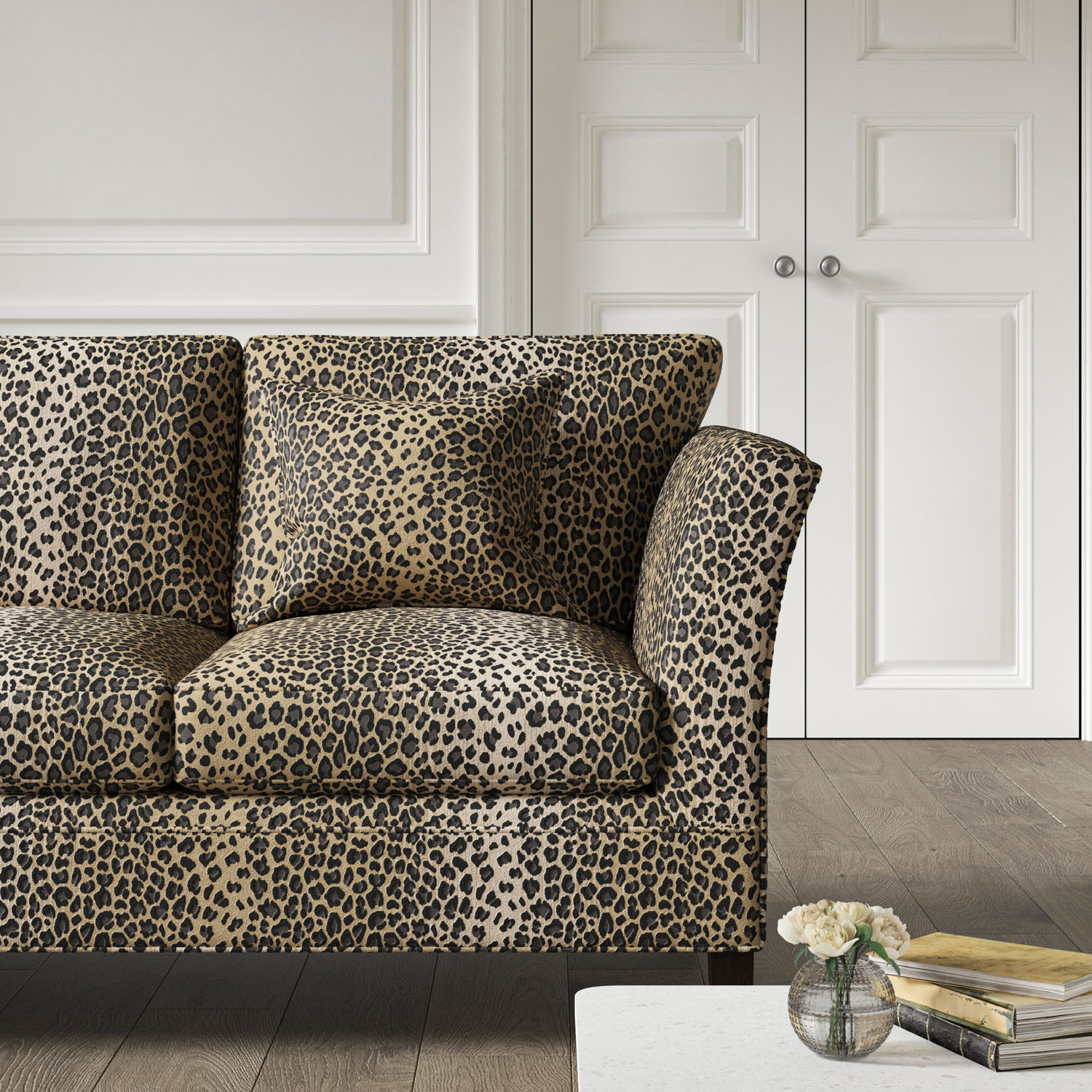 Grafton 4 Seat Sofa Leopard Natural