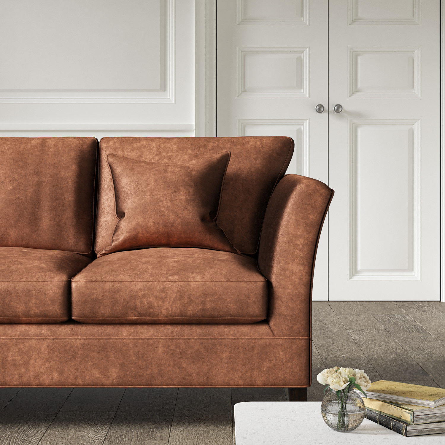 Grafton 3 Seat Sofa Lusso Copper