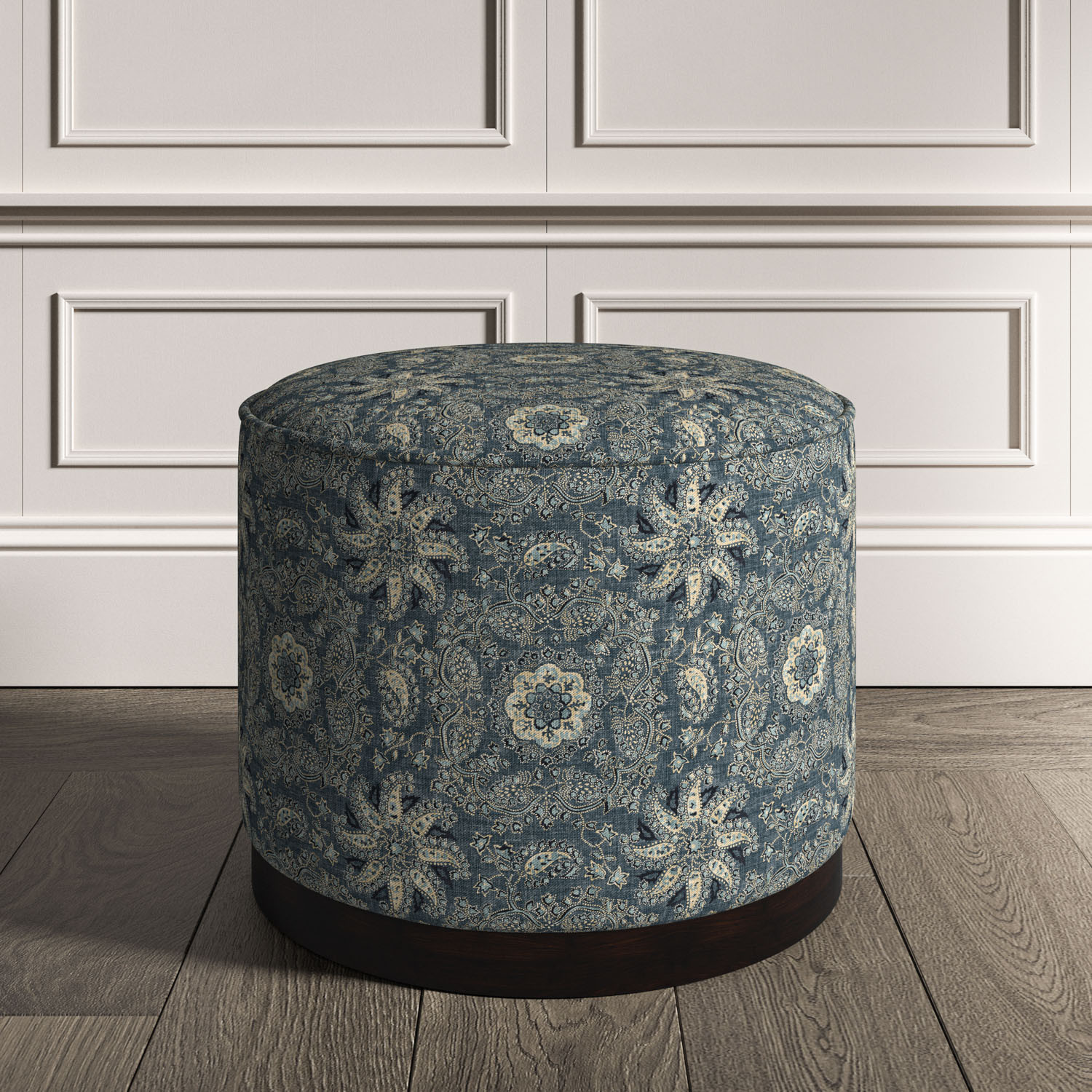 Indigo ottoman on sale