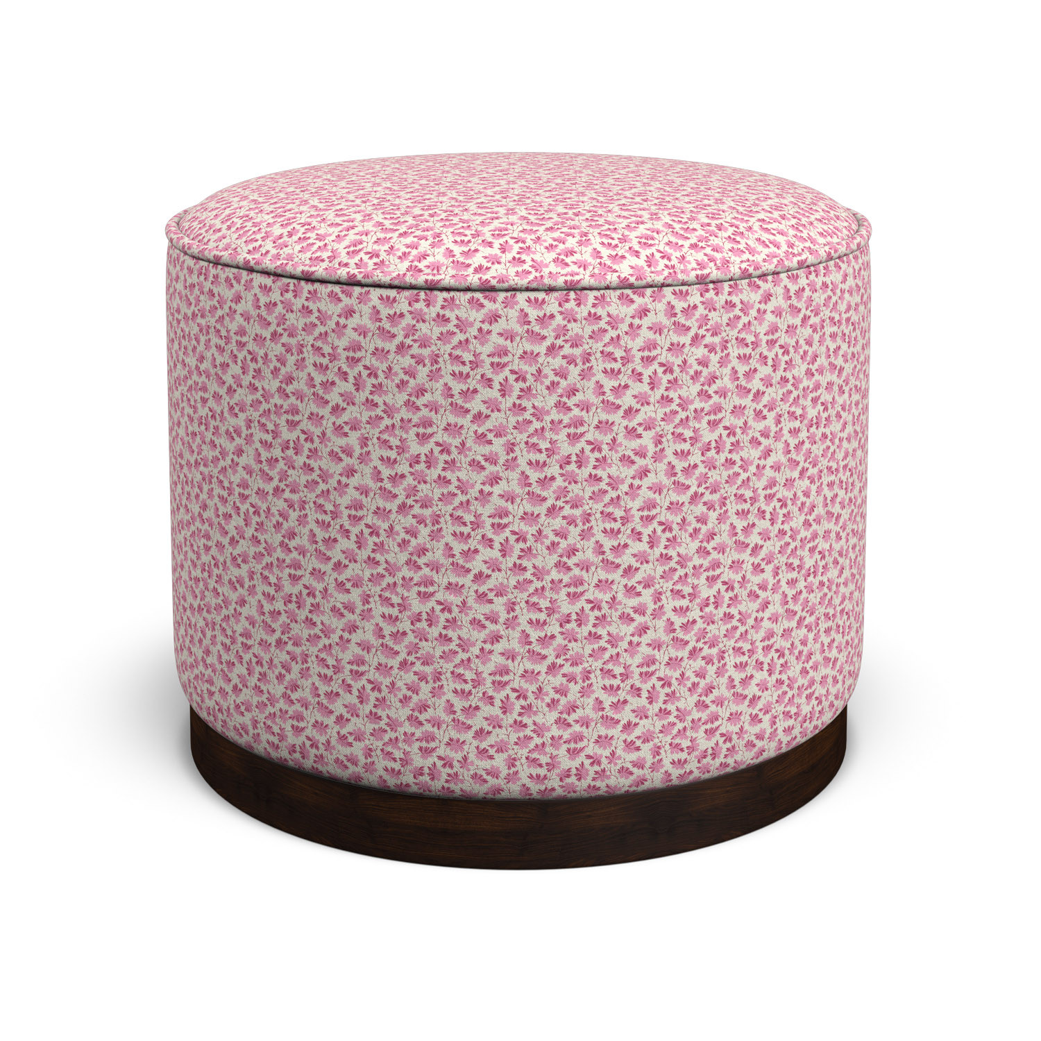Pink online circle ottoman