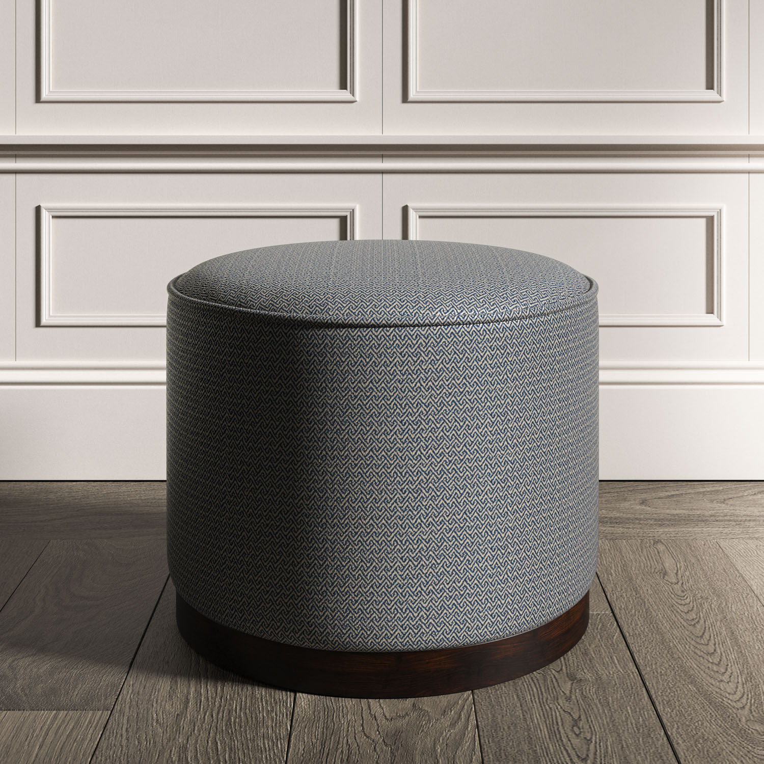 Woven on sale round ottoman
