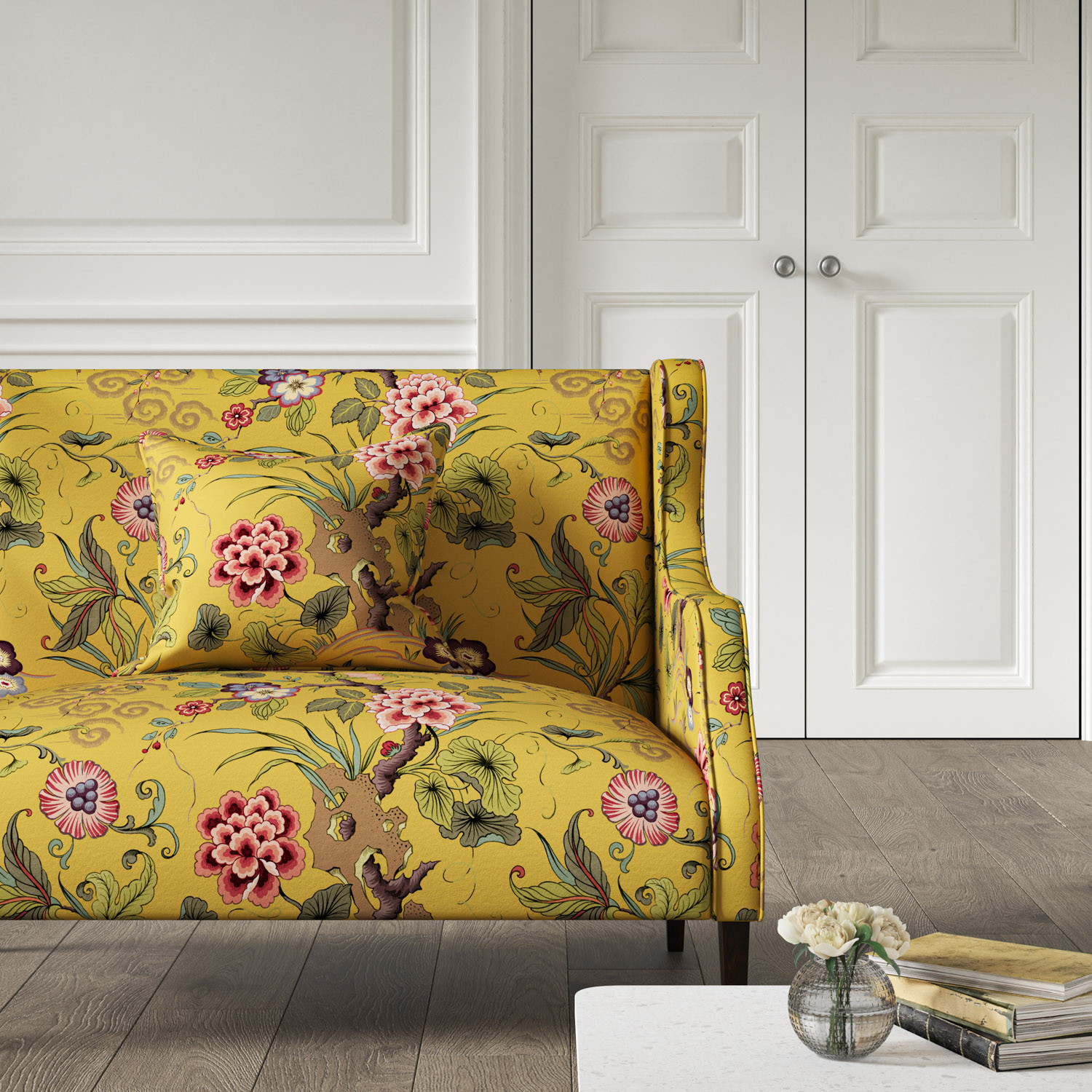 Floral sofa and loveseat discount
