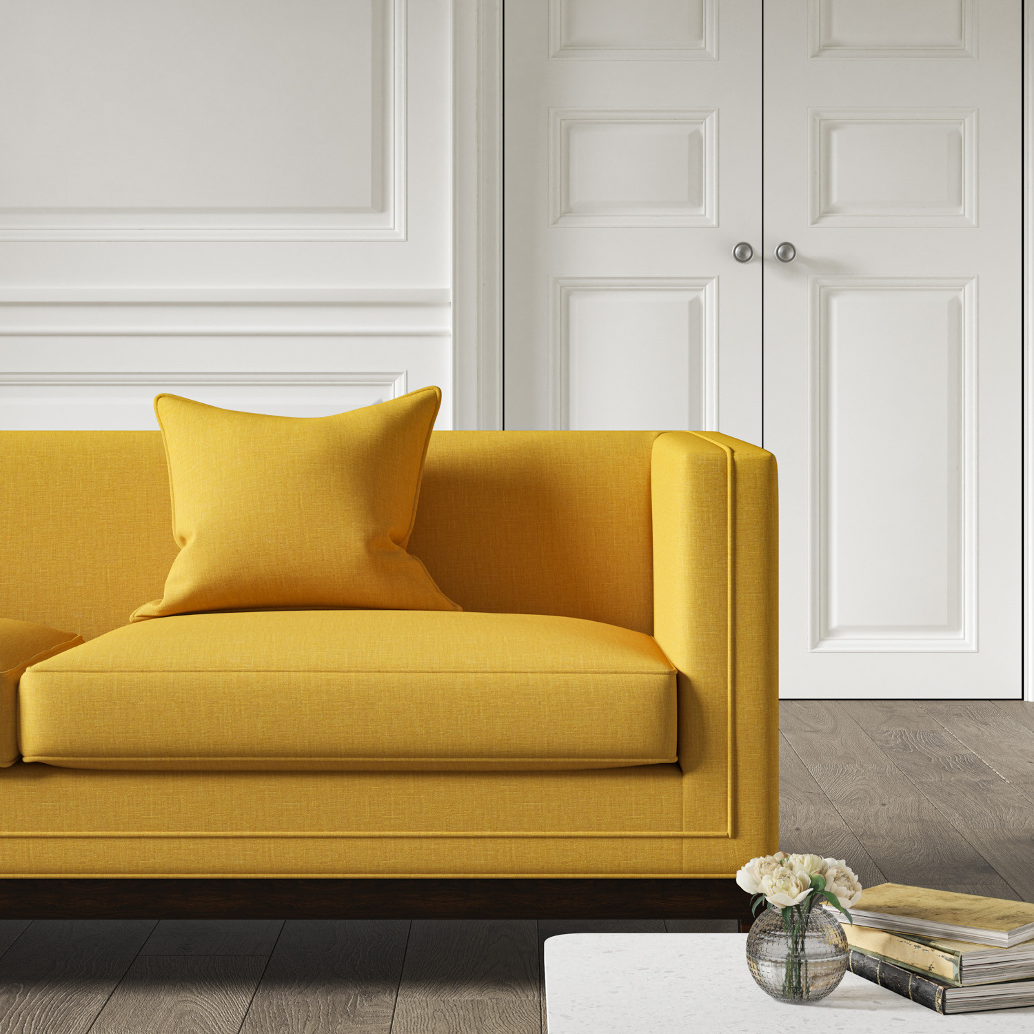 Ochre 2 seater sofa store