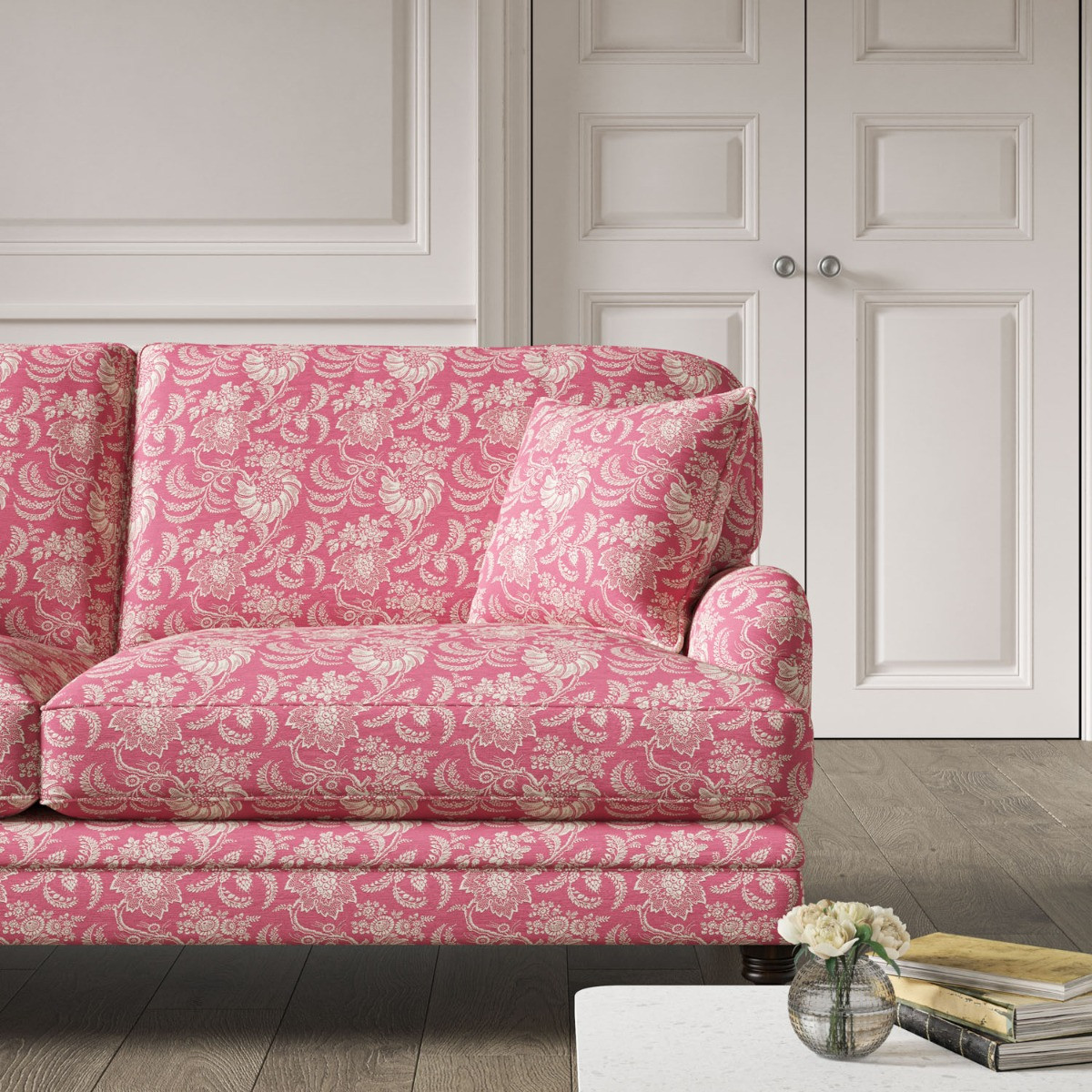 Raspberry pink sofa deals