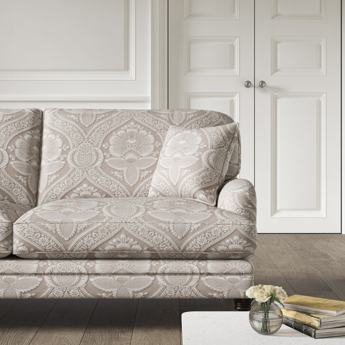 Taupe grey sofa deals