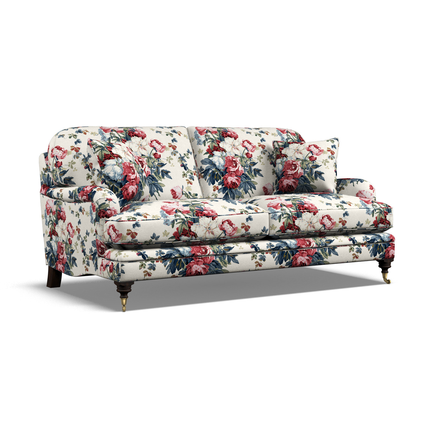 Warwick Large 2 Seat Sofa Large Peonies Summer
