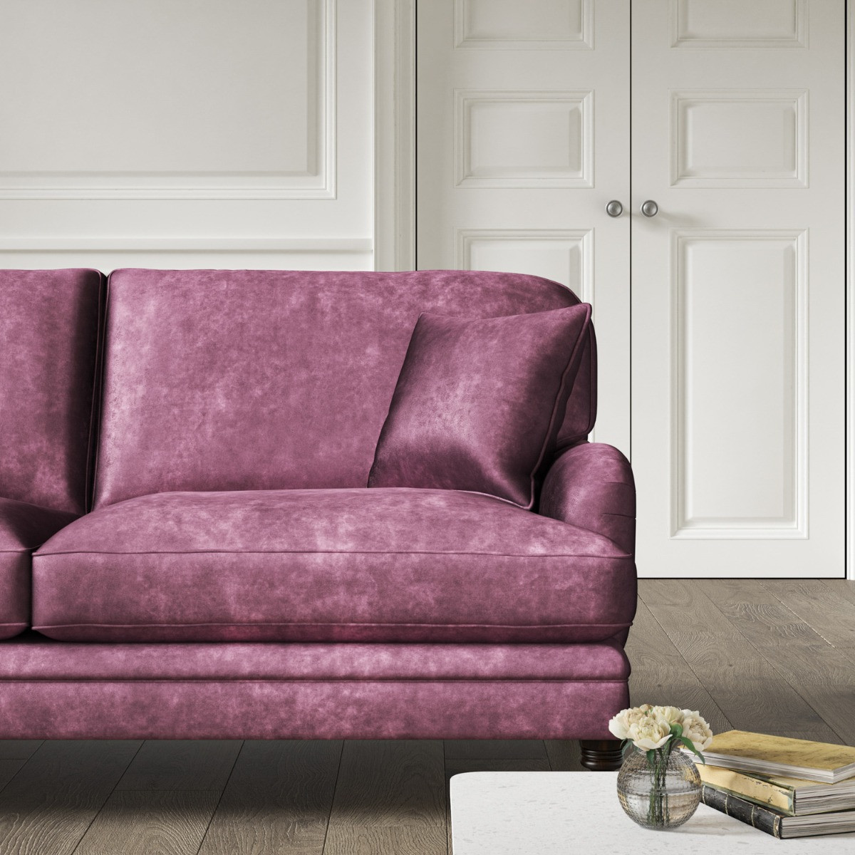 Purple 3 seater sofa deals