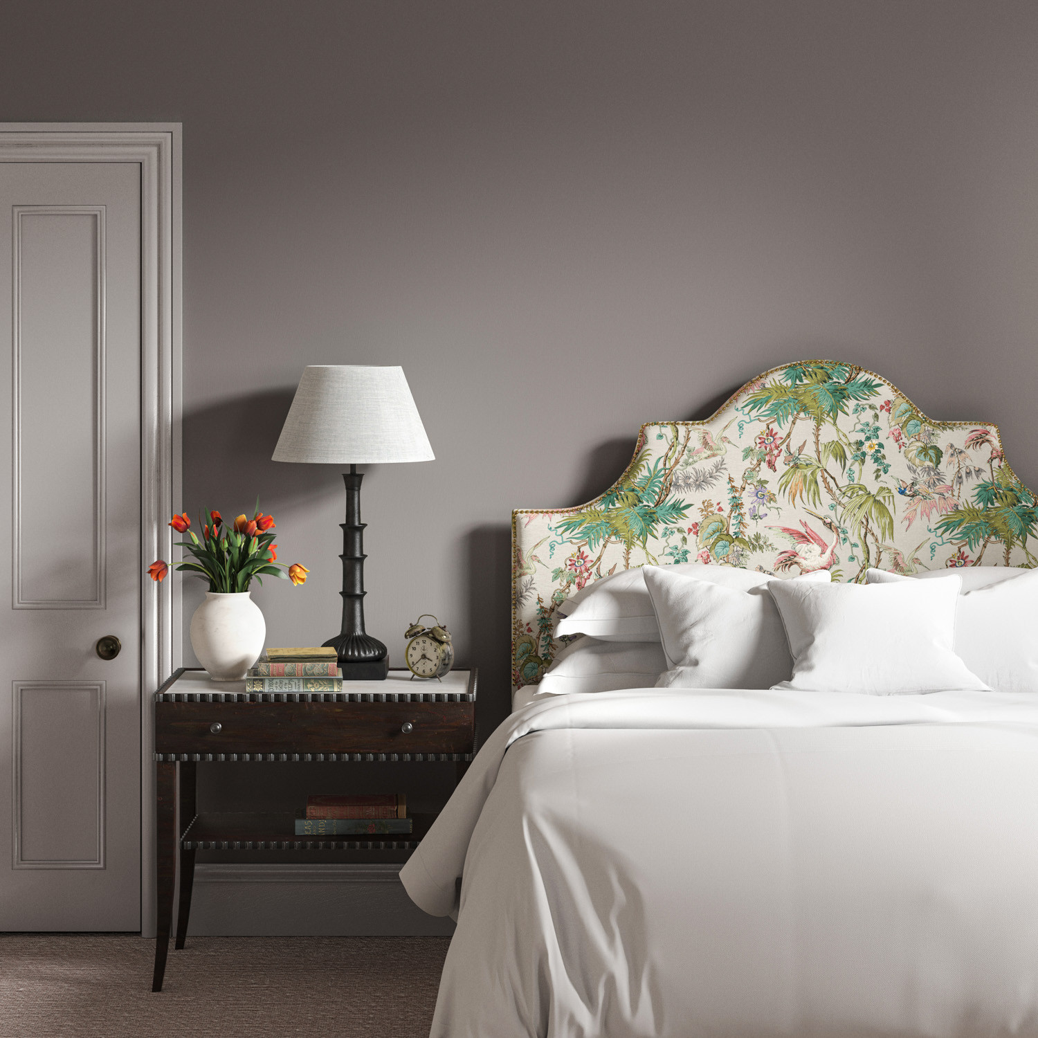 Stone headboard on sale