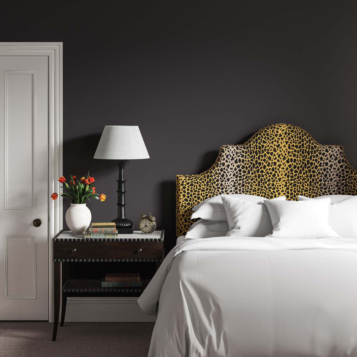 Black boho headboard deals