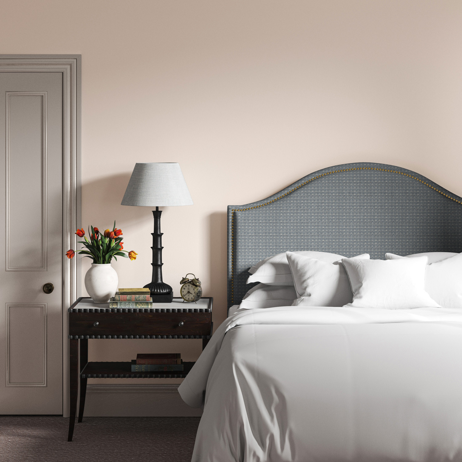 kellie headboard lilou chambray