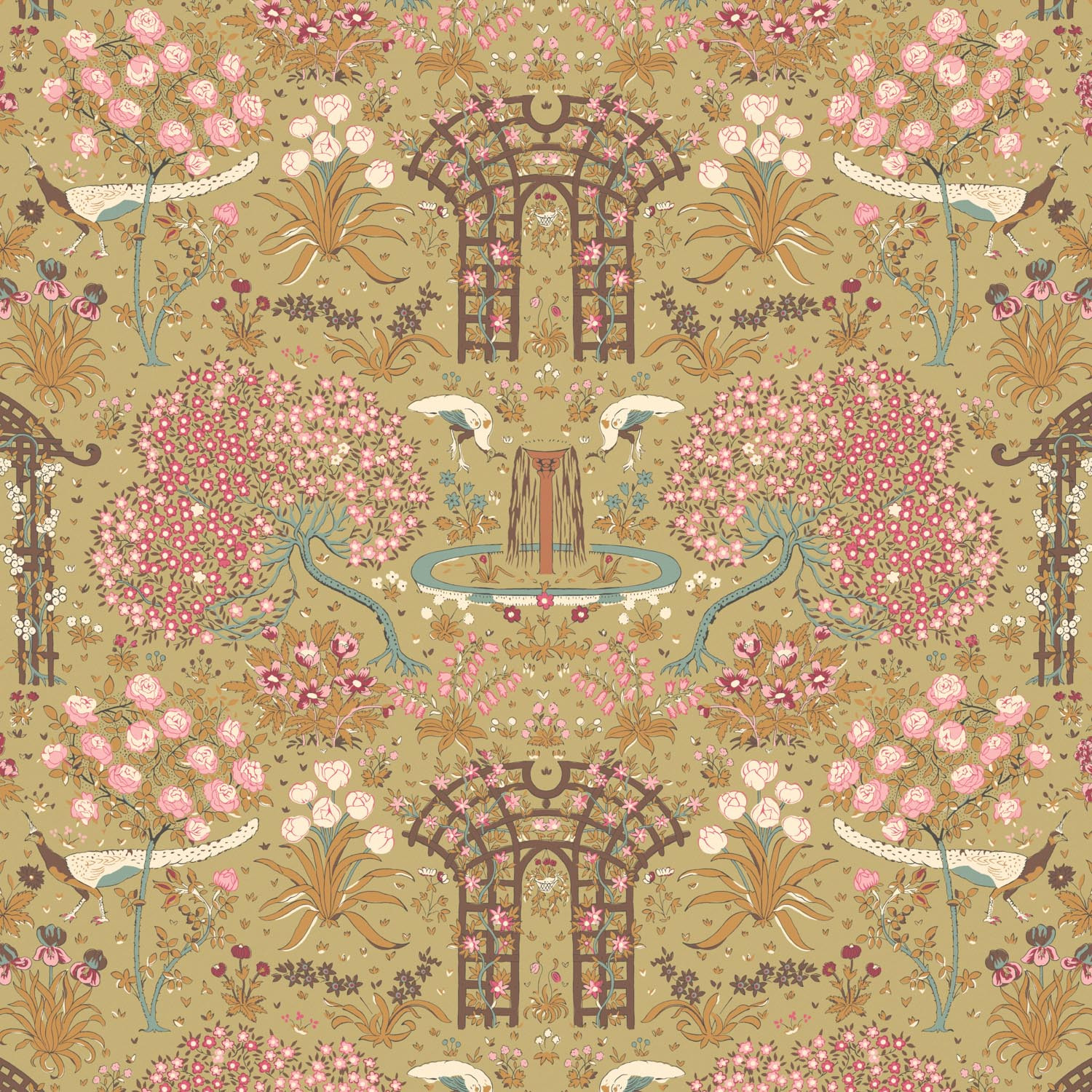 Voysey Fabric Wallpaper and Home Decor  Spoonflower