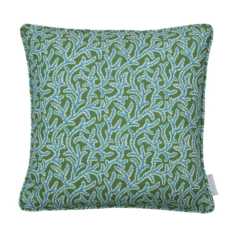 Emeline Apple Printed Linen Cushion 43cm x 43cm