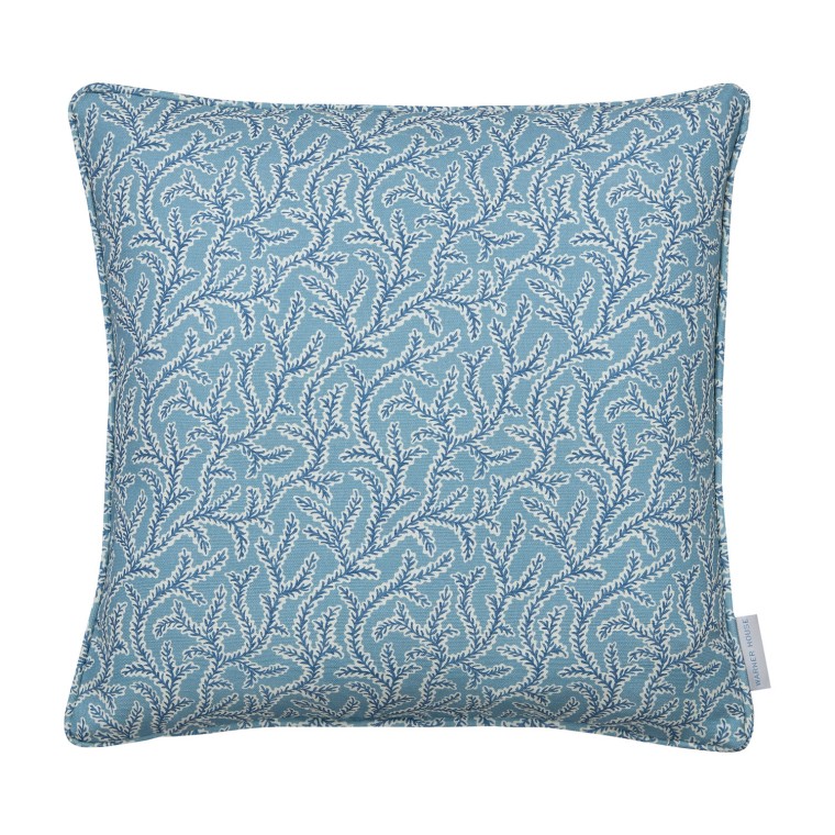 Emeline Chambray Printed Linen Cushion 43cm x 43cm
