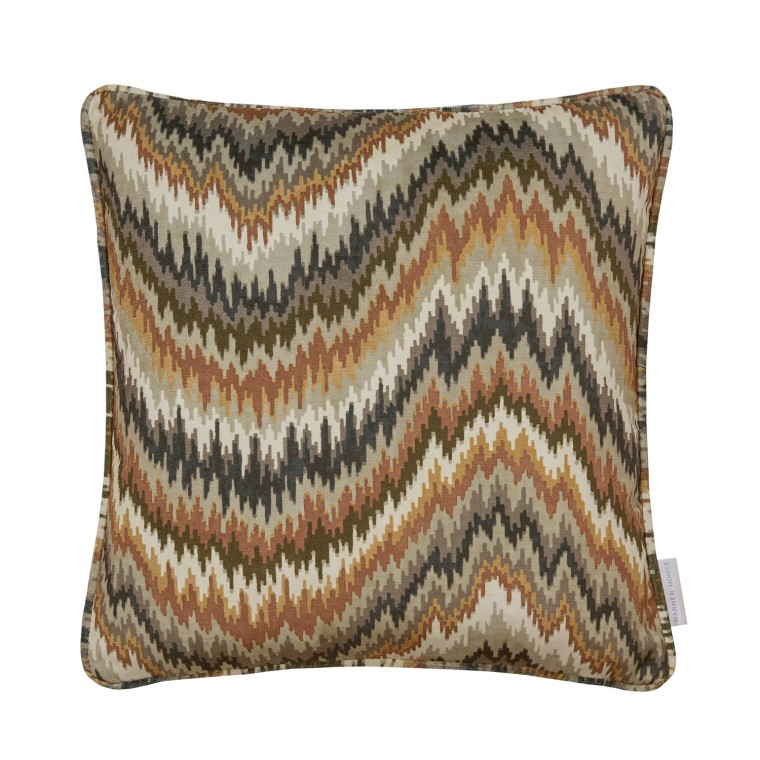 Fable Earth Printed Velvet Cushion 43cm x 43cm