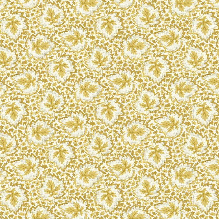 Acanthus Gold Linen Mix Fabric