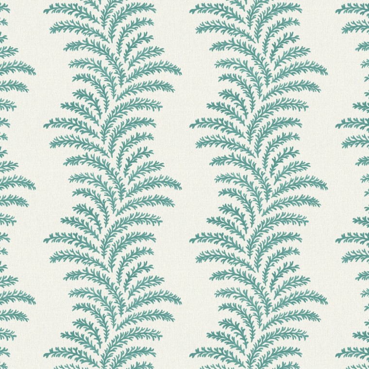 Aubry Teal Linen Mix Fabric