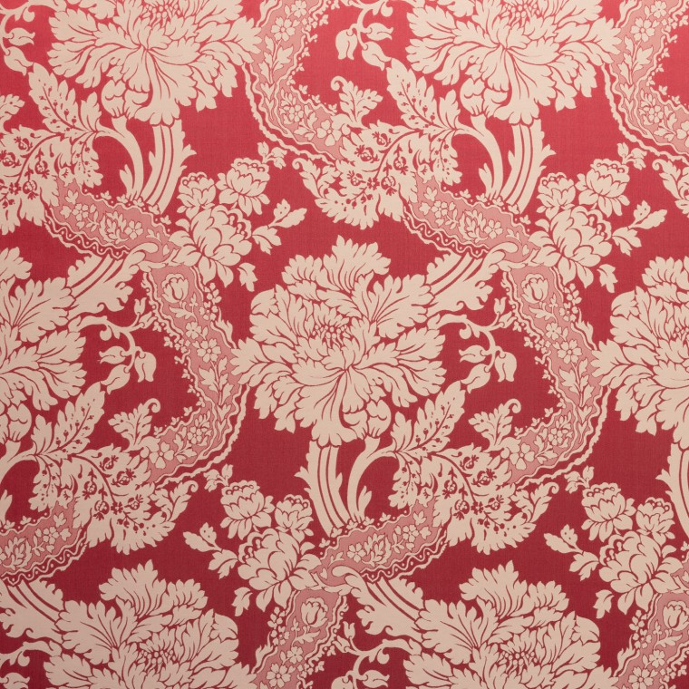 fabric deauville scarlet woven flat