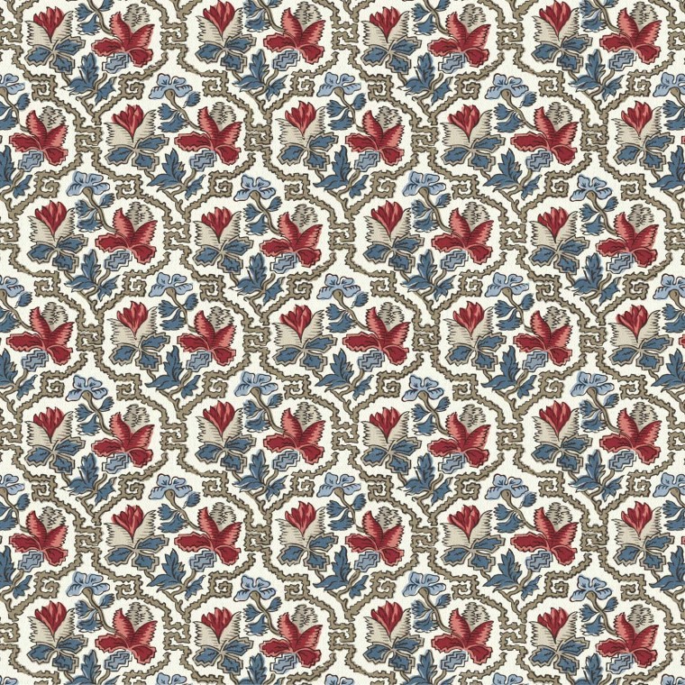 Gisele Rouge Linen Mix Fabric