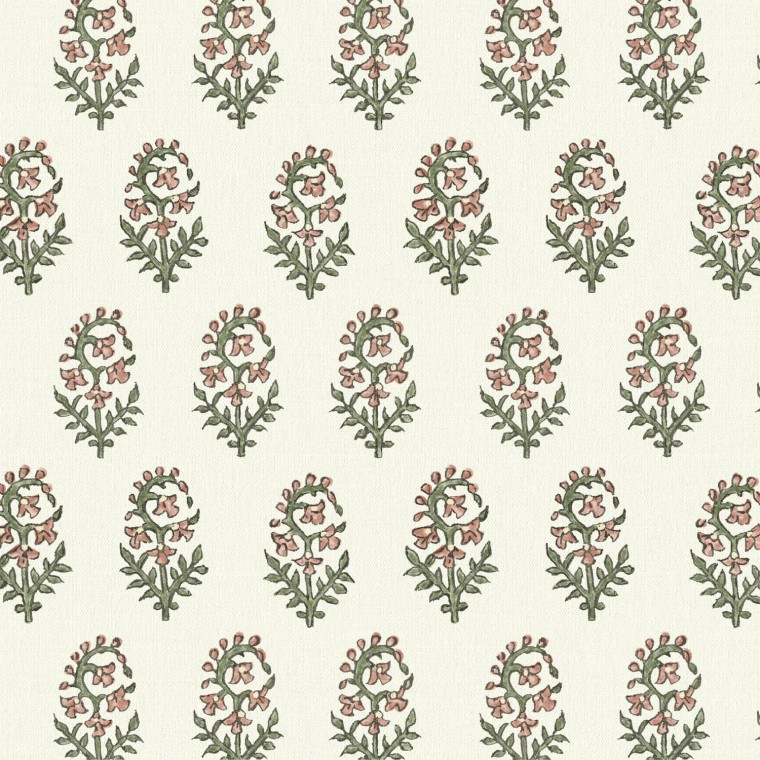 Isha Blush Linen Mix Fabric