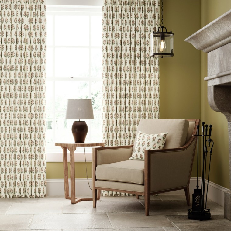 Isha Coral Curtains