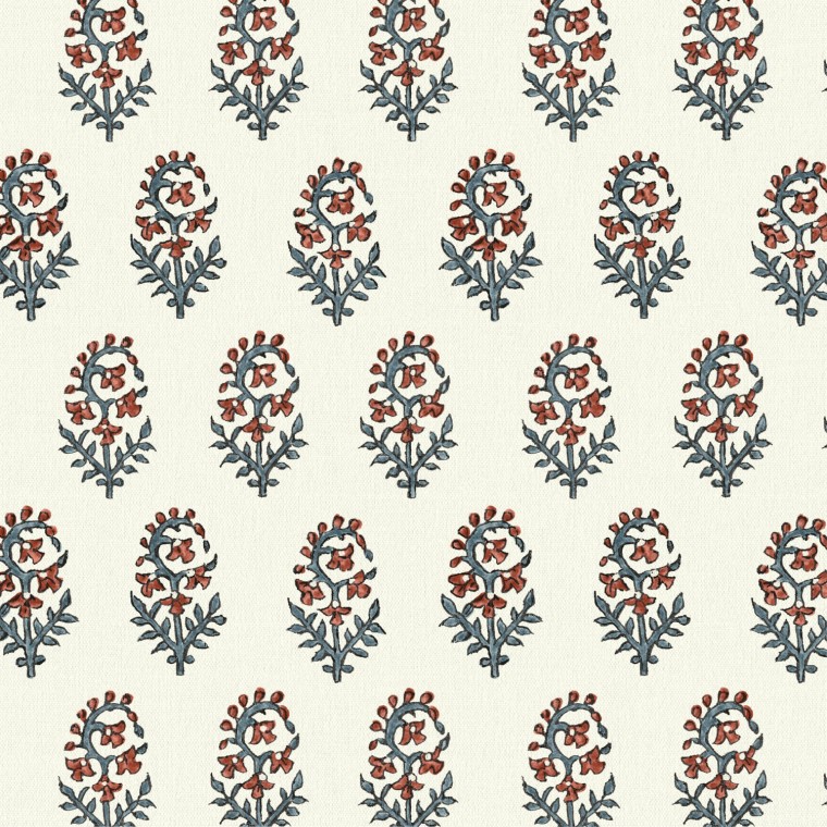 Isha Rouge Linen Mix Fabric