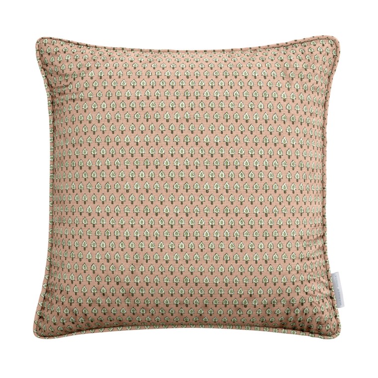 Lalita Blush Linen Mix Cushion 43cm x 43cm