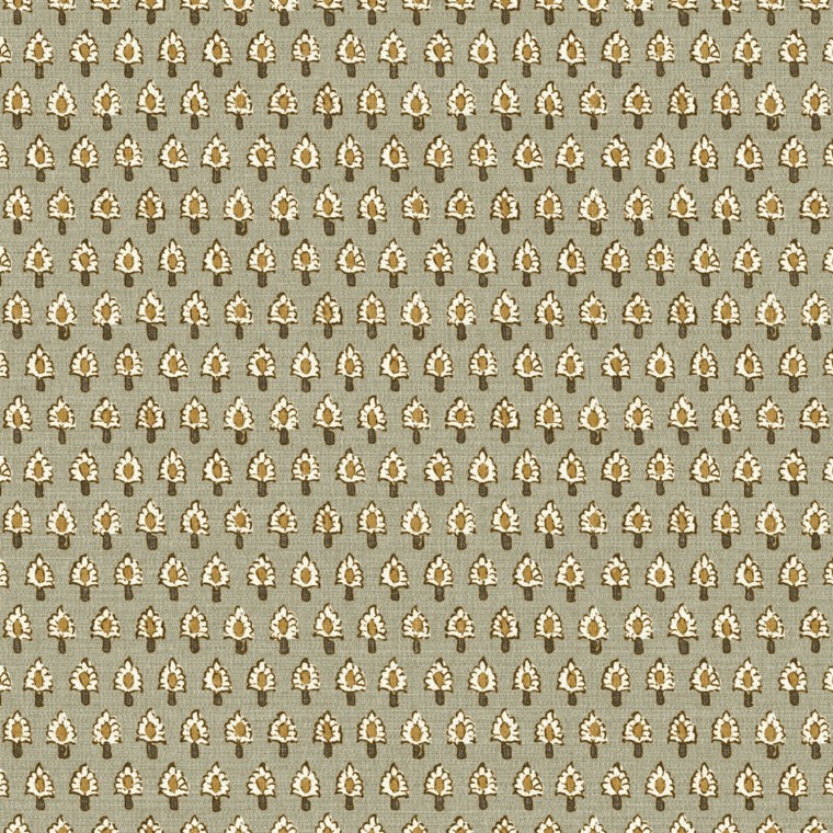Lalita Ginger Linen Mix Fabric