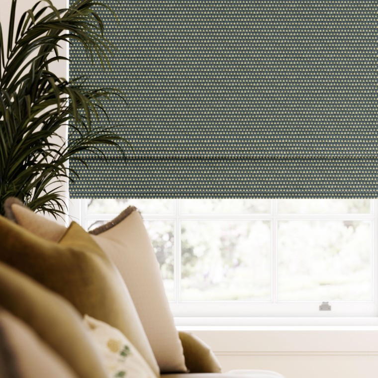 Lalita Indigo Roman Blind