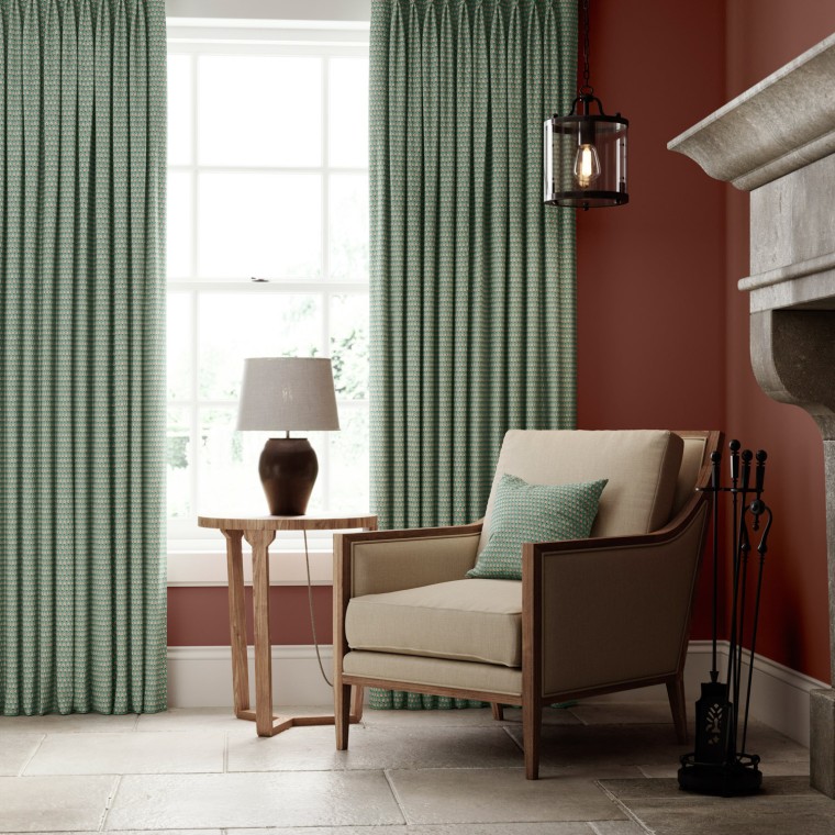 Lalita Teal Curtains
