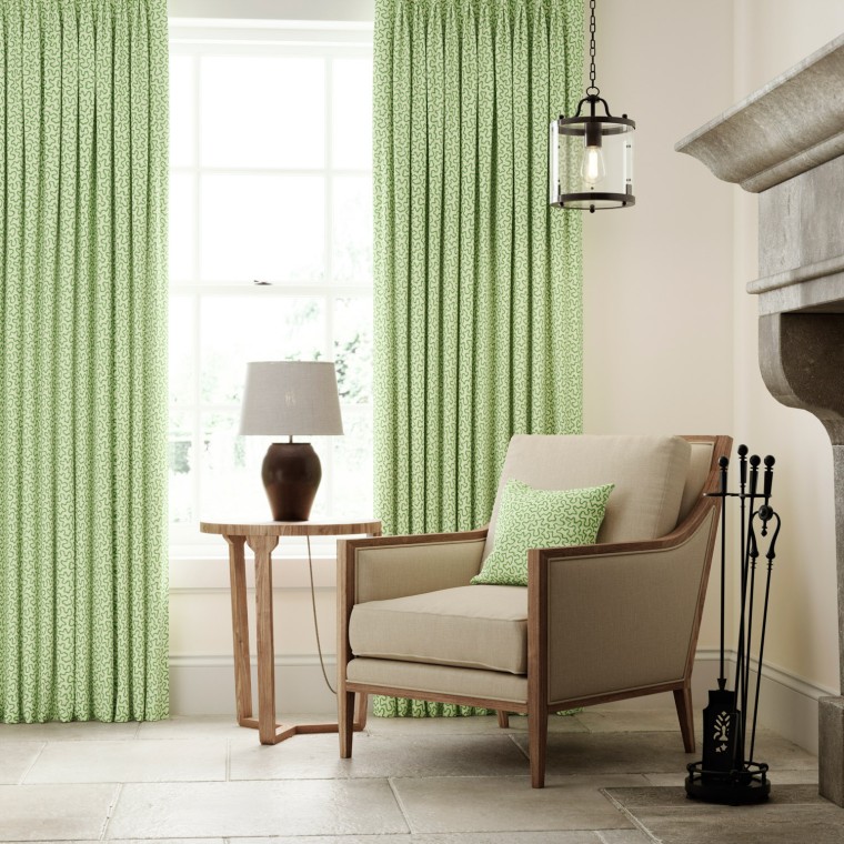 Meander Apple Curtains