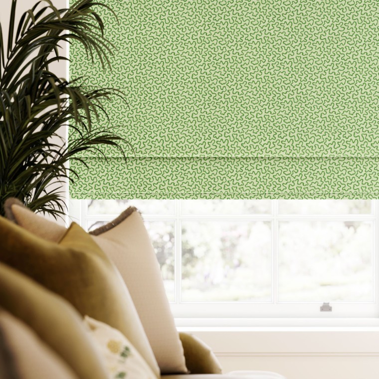 Meander Apple Roman Blind