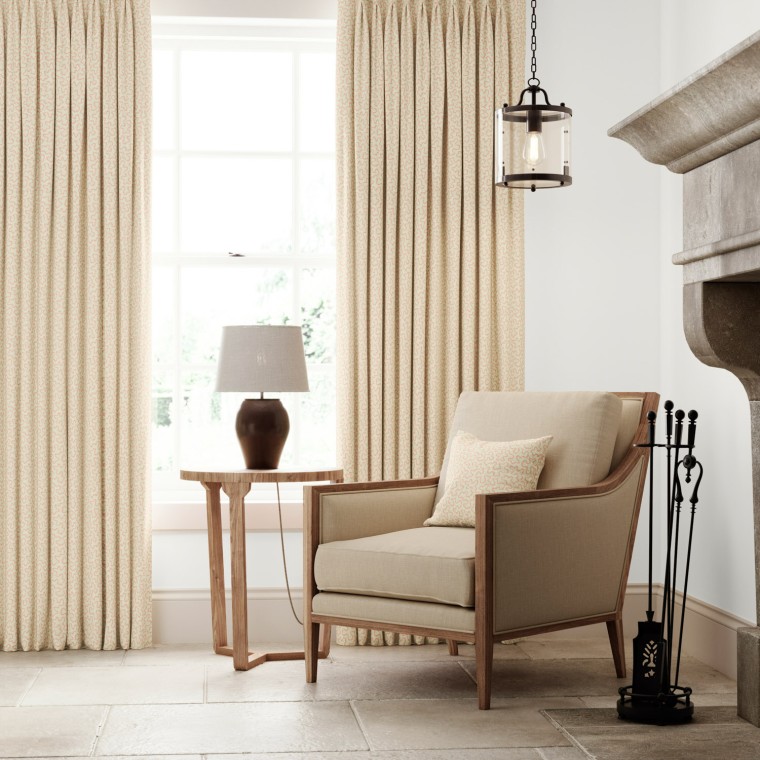 Meander Blush Curtains