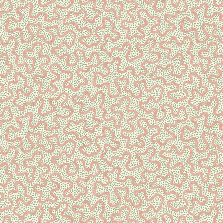 Meander Blush Linen Mix Fabric