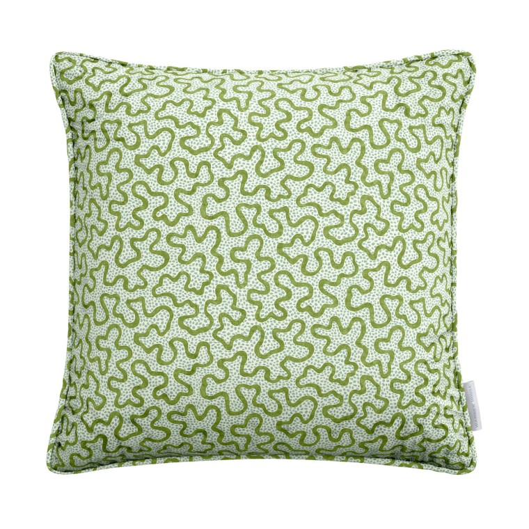 Meander Fern Linen Mix Cushion 43cm x 43cm