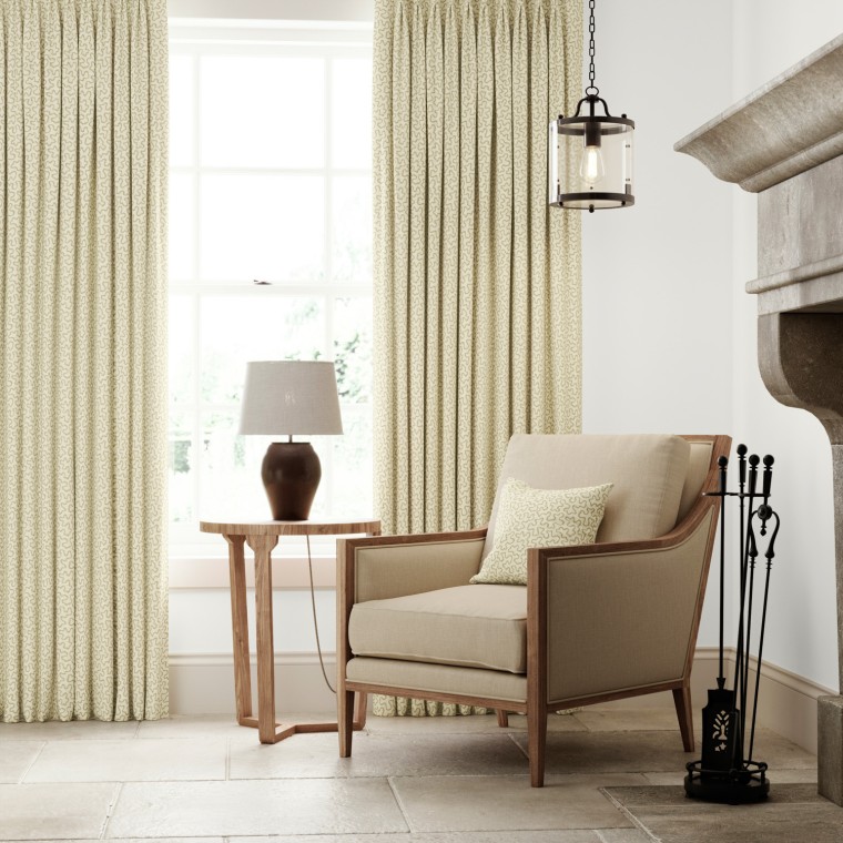 Meander Natural Curtains
