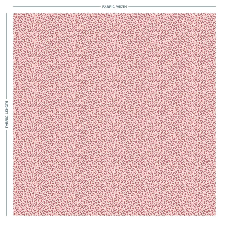 Meander Raspberry Linen Mix Fabric | Warner House