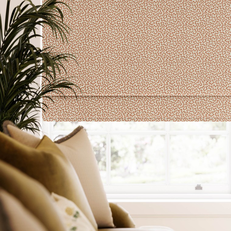 Meander Spice Roman Blind