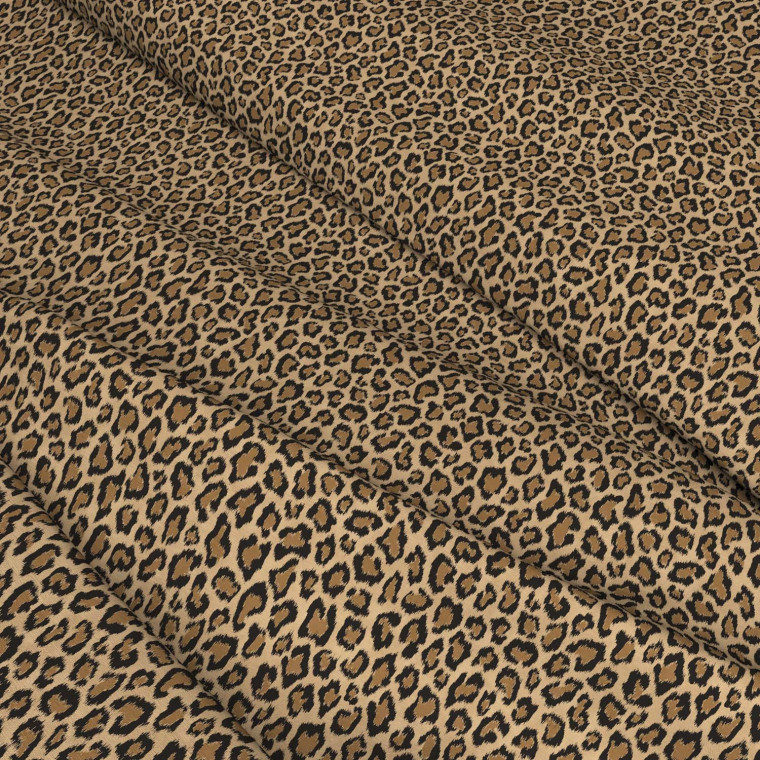 Panthera Espresso Linen Mix Fabric Warner House