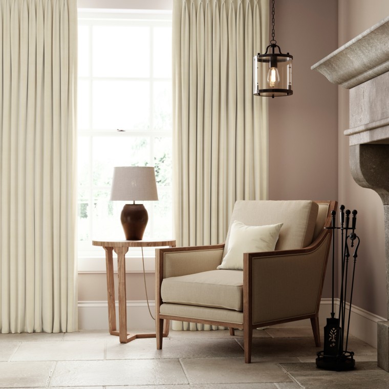 Portofino Almond Curtains