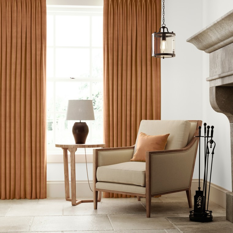 Portofino Ginger Curtains