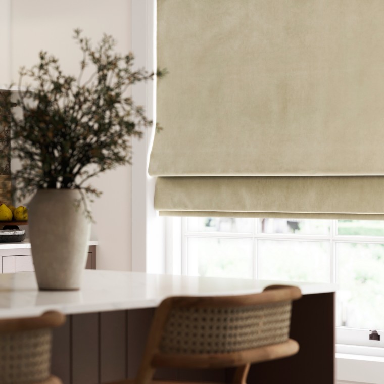 Portofino Taupe Roman Blind