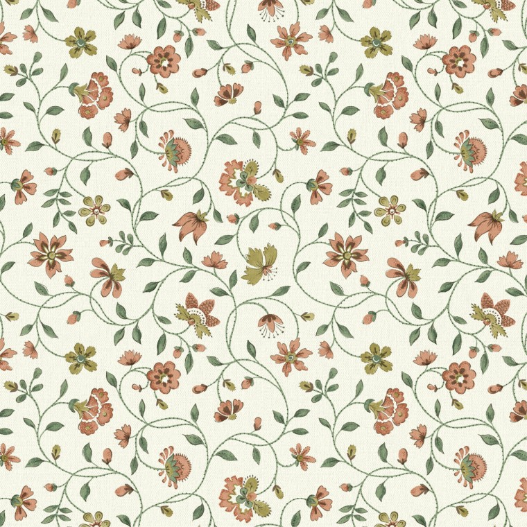 Valerie Coral Linen Mix Fabric