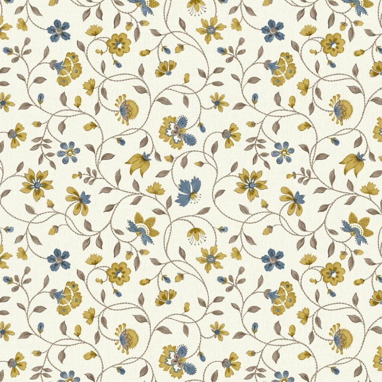 Valerie Gold Linen Mix Fabric