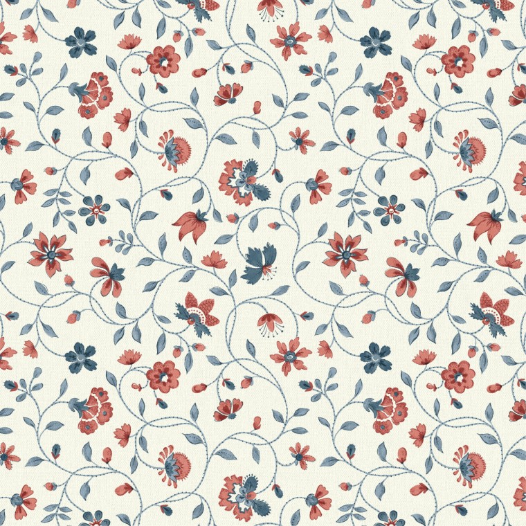 Valerie Rouge Linen Mix Fabric