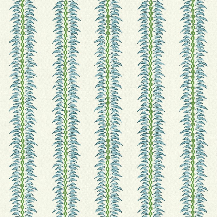 Zara Aqua Linen Mix Fabric