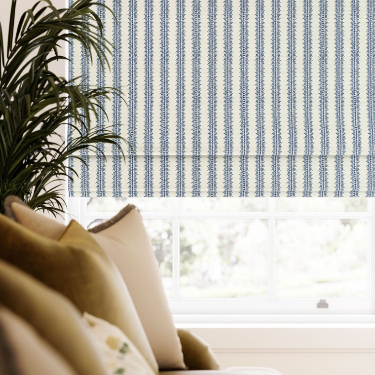 Zara Indigo Roman Blind
