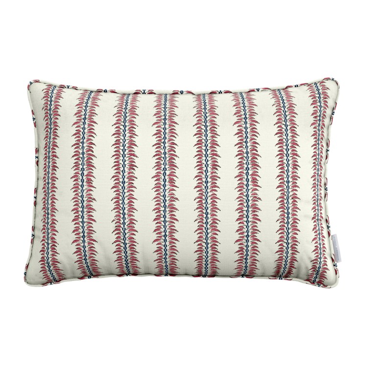 Zara Raspberry Linen Mix Cushion 55cm x 38cm