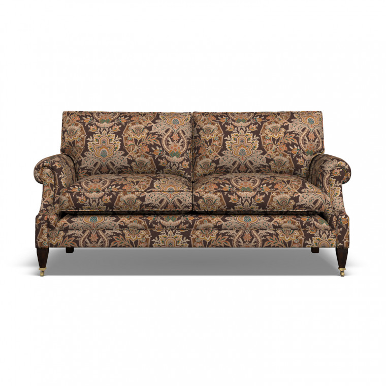 Burford Large 2 Seat Sofa Paisley Damask Spice