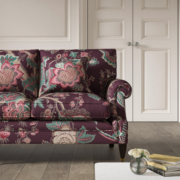 Burford 3 Seat Sofa Palampore Mulberry
